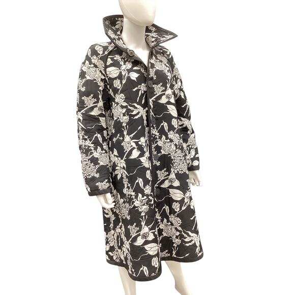 NWOT Koos Women’s Coat Size XL/ 1X Reversible Black And White Pockets Buttons - Picture 7 of 7